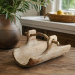 Load image into Gallery viewer, Handcrafted Willow Wood Carry Tray