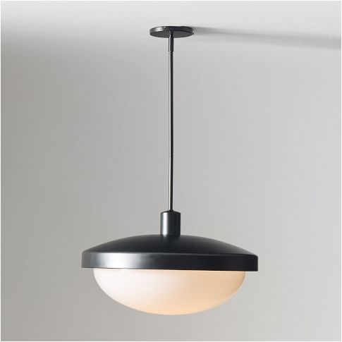 Rolvona Oval Glass Pendant Light - Modern White Glass Shade for Dining