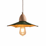 Load image into Gallery viewer, Vintage leather pendant light