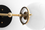 Charger l&#39;image dans la visionneuse de galerie, Lumio Globe Art Deco Vanity Light -  Opal Globe Bathroom Sconce
