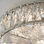 Load image into Gallery viewer, Glomar Glass Round Flush Ceiling Light - Modern Metal Glass Finish Living Areas