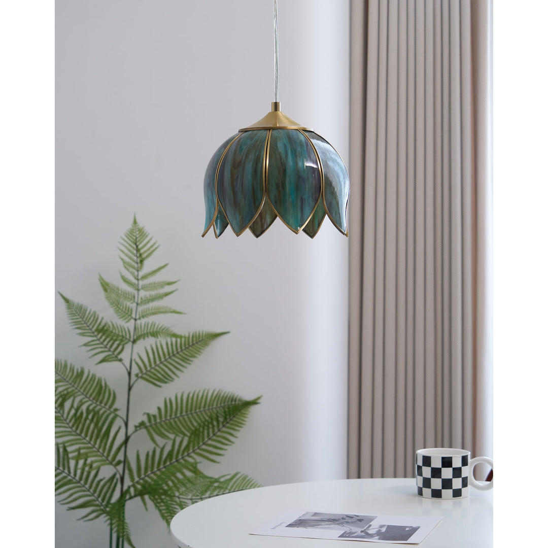 Lampe à suspension rétro Lotus