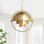Bild in Gallery-Viewer laden, Adjustable Metal Hemisphere Plug-In Swag Pendant
