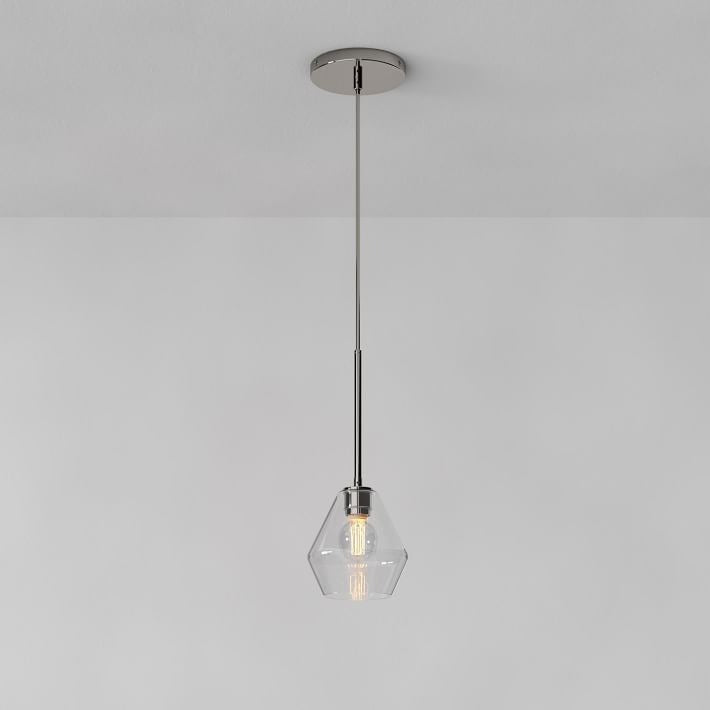 Merin Transparent Glass Sculpture Geometric Chandelier
