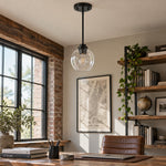 Charger l'image dans la visionneuse de galerie, Modern Clear Glass Pendant Light for Kitchen Island and Foyer
