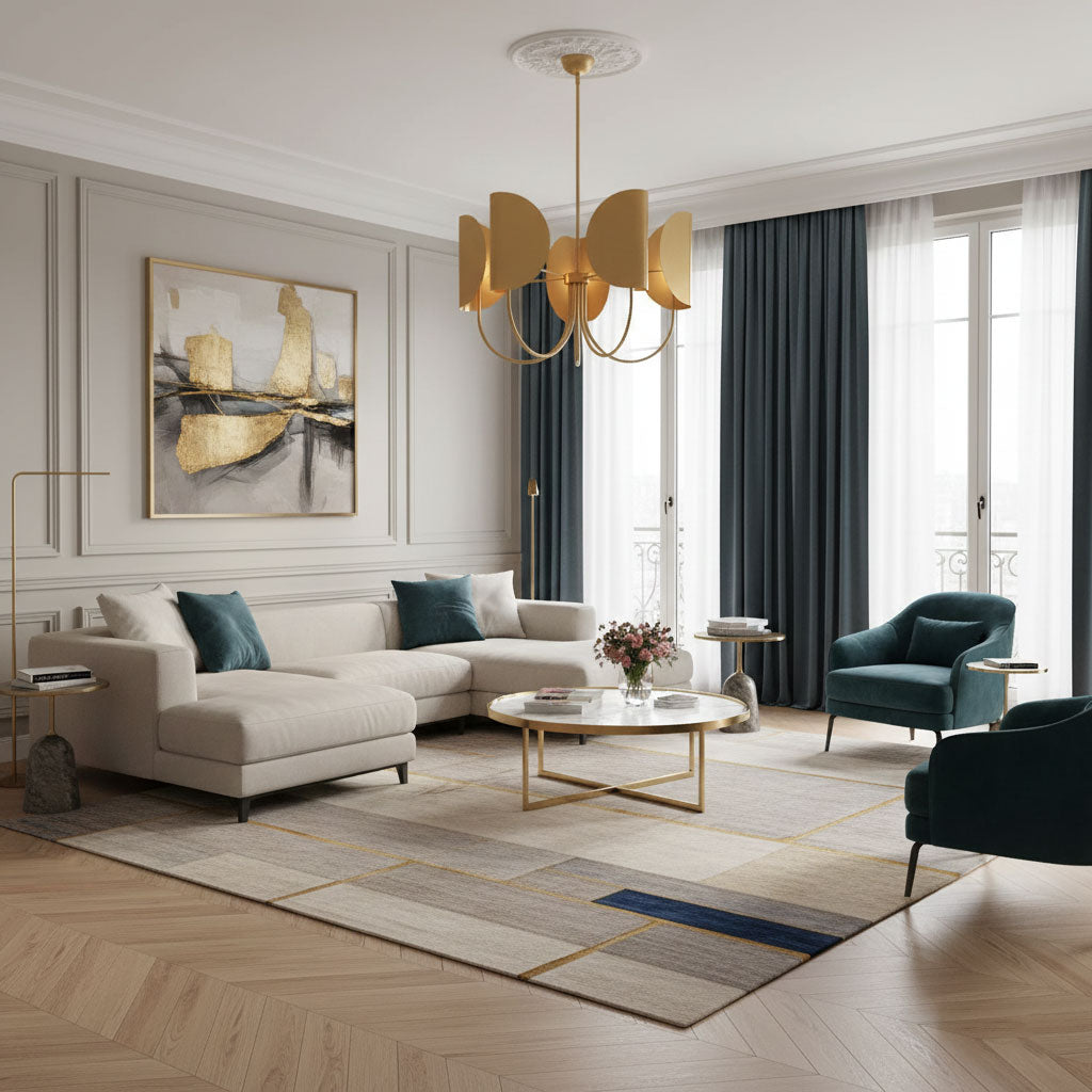 Lustre en laiton Leaf