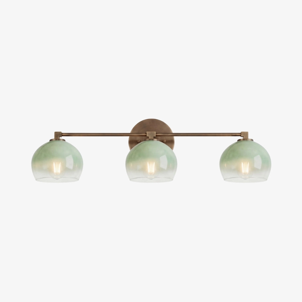 Auruca Globe Wall Light Bellflower Inspired Shape - Minimalist Metal Glass Sconce for Living Room