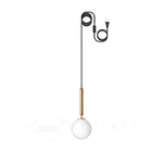 Bild in Gallery-Viewer laden, Rounded Brass Glass Plug-In Pendant Light
