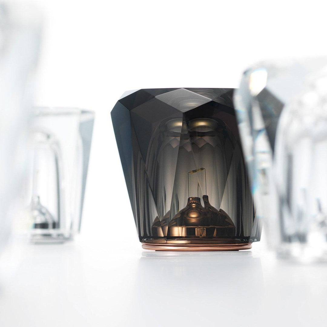 Lampe de table en cristal diamant (batterie intégrée)