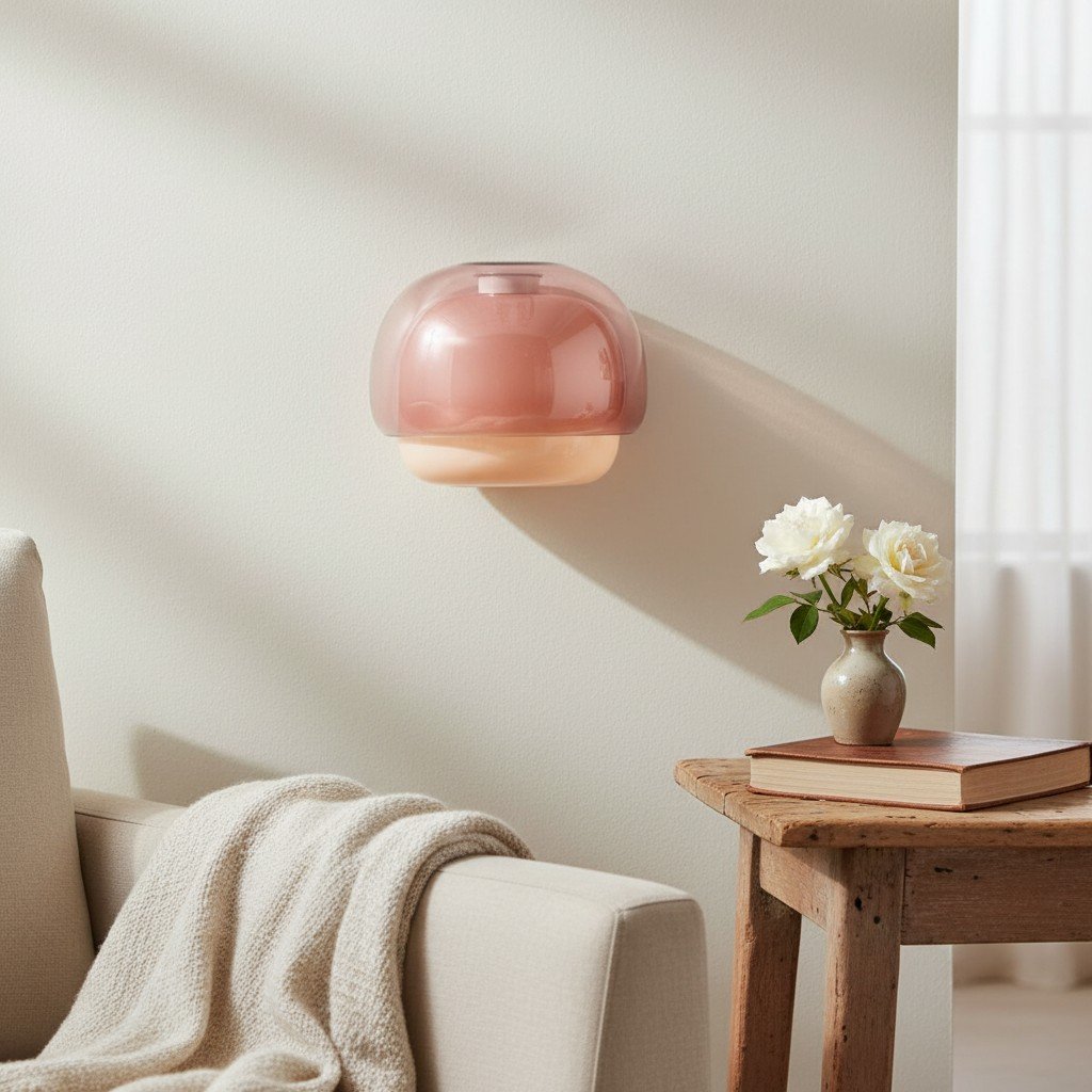 Aplique de pared Clinco con forma de globo de cristal contemporáneo: diseño moderno, iluminación versátil para salón, dormitorio y pasillo.