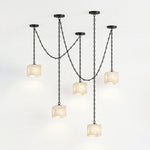 Bild in Gallery-Viewer laden, Frosted Alabaster Multi-Light Hardwired Chandelier