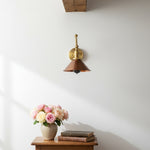 Charger l&#39;image dans la visionneuse de galerie, Conique Metal Industrial Wall Sconce with Adjustable Arm - Vintage Copper Cone Shade for Task Lighting

