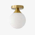 Bild in Gallery-Viewer laden, Solid brass vintage glass ceiling light