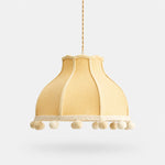 Load image into Gallery viewer, Patchwork Fabric Pom-Pom Pendant Light