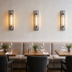 Load image into Gallery viewer, Brushed Silver Linear Wall Light