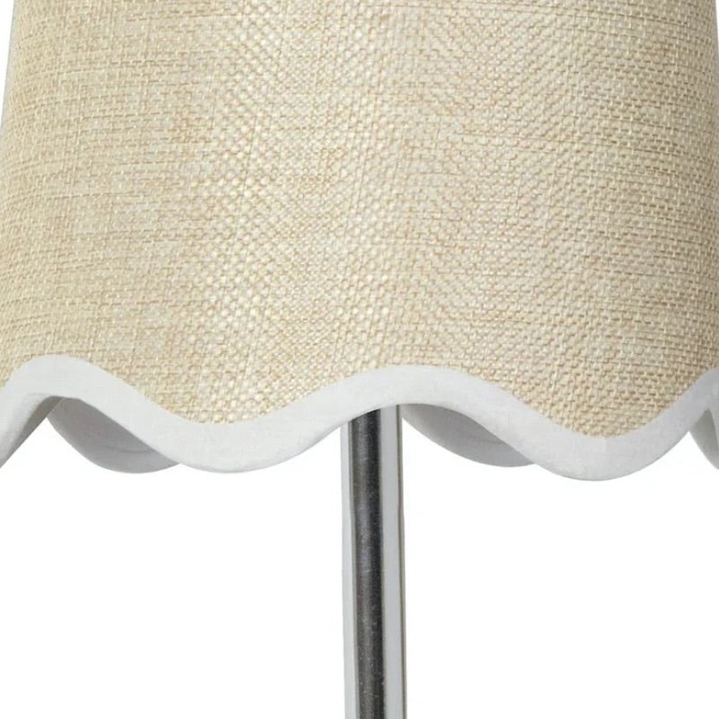 Lámpara de Pared de Metal Curvada Moderna Glissum con Pantalla de Tela Suave para Sala de Estar y Pasillo