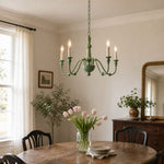 Load image into Gallery viewer, Five-Light Iron Candle Chandelier