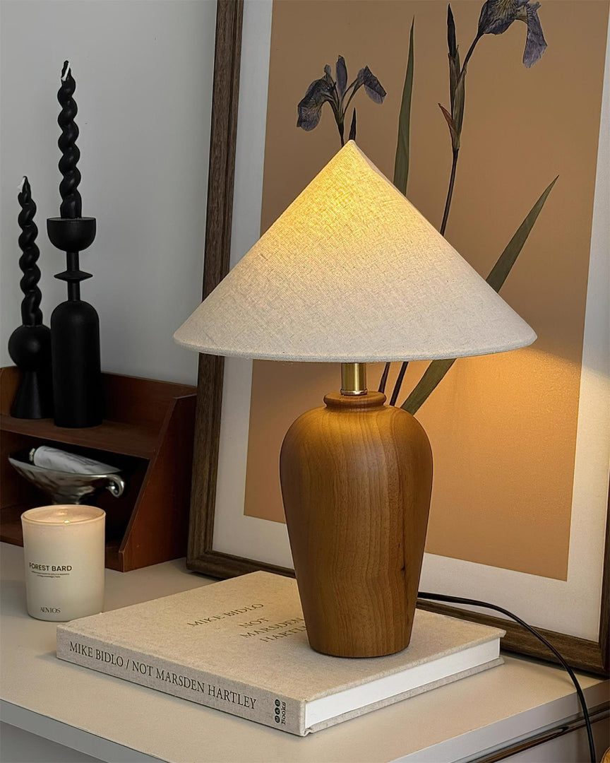 Lampe de table en bois Brayden