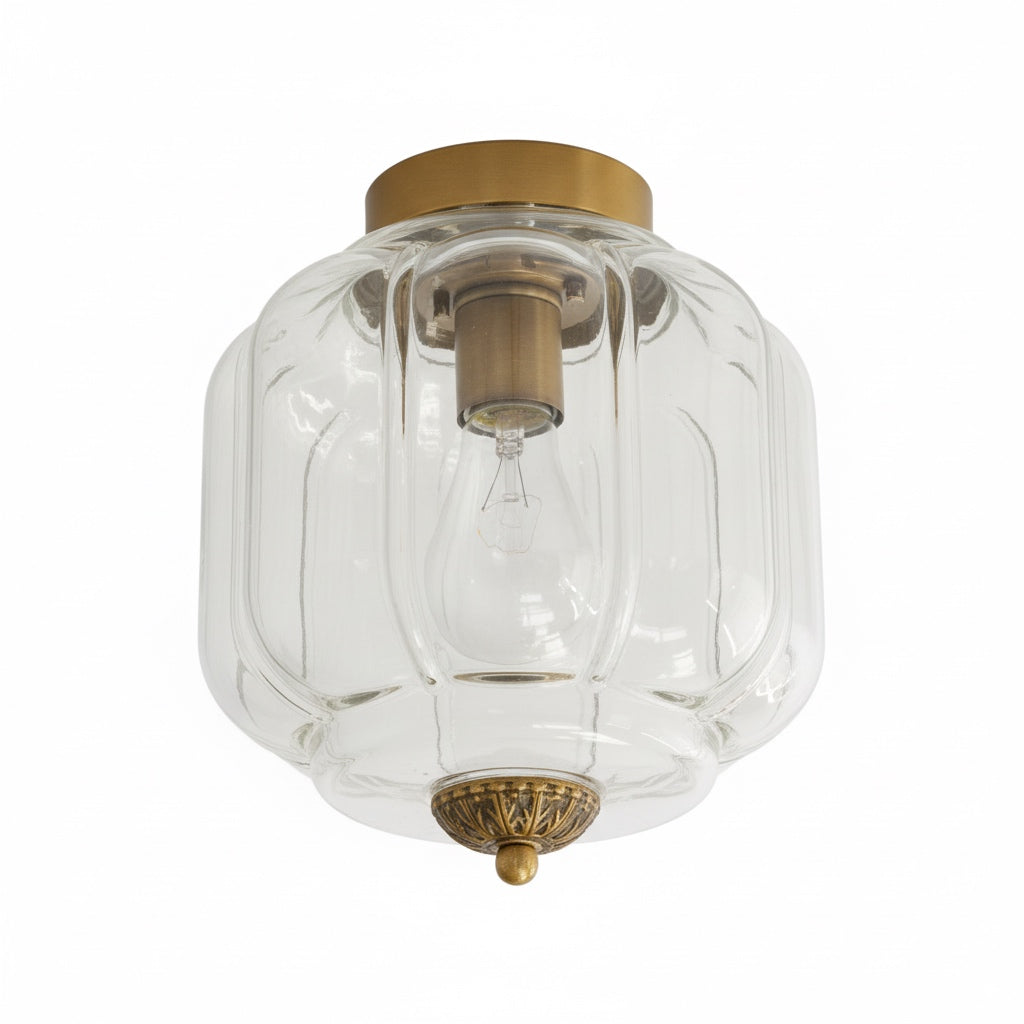 Lámpara de techo empotrada Eloise de cristal lechoso: iluminación de acento moderna con pantalla de cristal artístico 