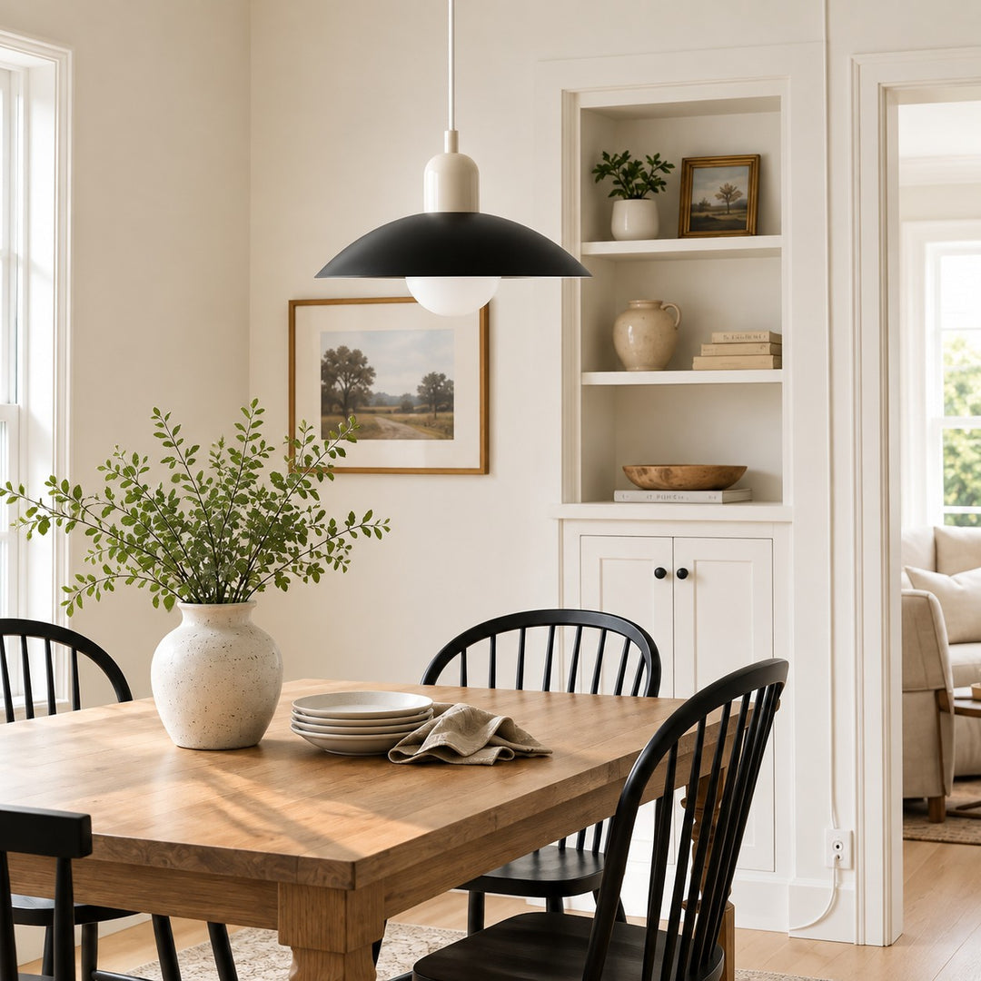 Mid Century Bauhaus Dining Room Plug-in Pendant Light