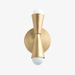 Cargar imagen en el visor de la Galería, Pyralis Cone Linear Statement Wall Sconce - Modern Two Light Fixture
