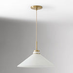 Charger l&#39;image dans la visionneuse de galerie, Aurenza Modern Farmhouse  Cone Pendant Light – Dimmable Kitchen and Entryway Lighting

