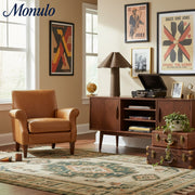 Weavara Fabric-Covered Modern Accent Table Lamp for Nightstands and Desks