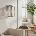 Load image into Gallery viewer, Shieldra Stainless Steel Outdoor Wall Lamp - Clear Glass Cage Waterproof Modern Sconce for Patio