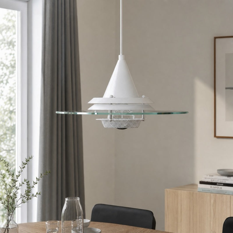 Moxellan Vintage Pendant Light – Modern UFO Pendant Lamp for Dining Room, Studio and Bar