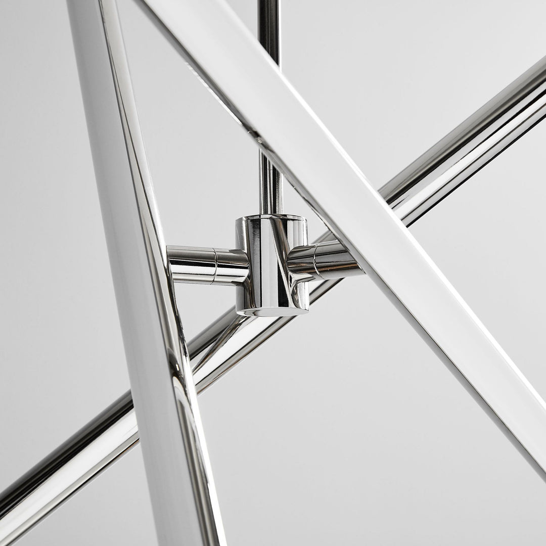 Voro Led Rod Chandelier - Linear Sputnik Modern Minimalist Lighting