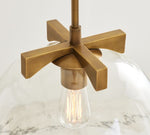 Load image into Gallery viewer, Auria Glass Dome Pendant Light – Clear Glass Elegance For Any Space
