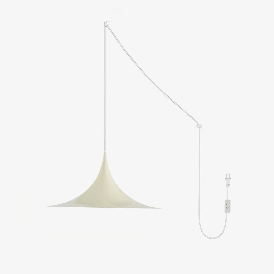 Arch-Shaped Aluminum Plug-In Pendant Light