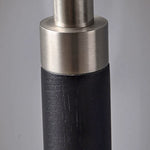 Bild in Gallery-Viewer laden, Black solid wood floor lamp stem with a brushed chrome joint