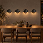Cargar imagen en el visor de la Galería, Downward Beam Half Dome Aluminium Wall Light