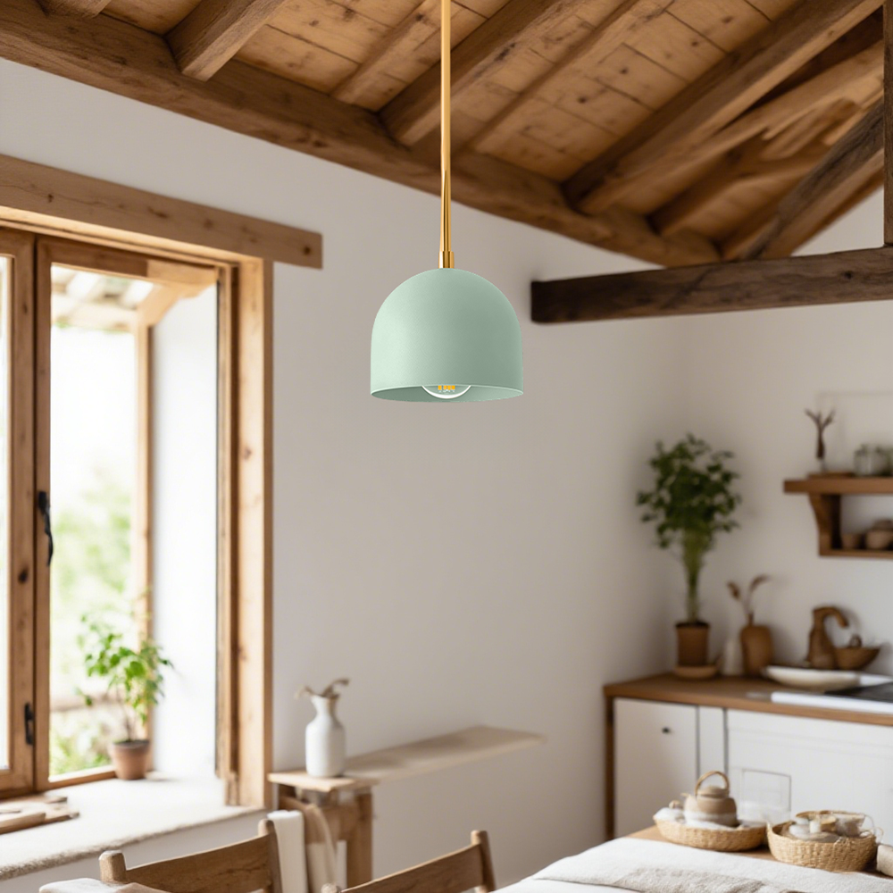 Suspension Farmhouse – Suspension Vanity avec dôme coloré