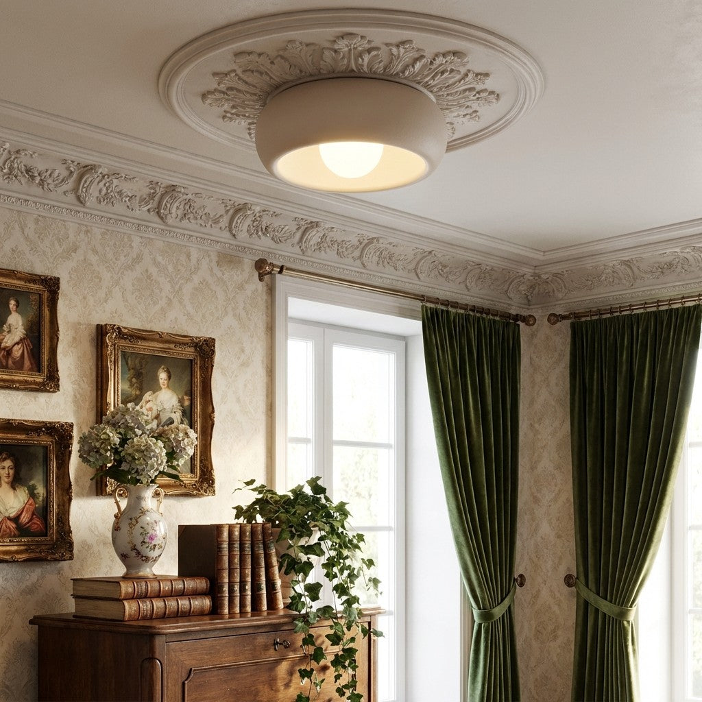 Plafonnier Rond Aurelox à Fixation Affleurante Luminaire Géométrique Épuré - Éclairage Intérieur Contemporain