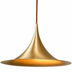 Load image into Gallery viewer, Brushed Brass Umbrella Pendant Light