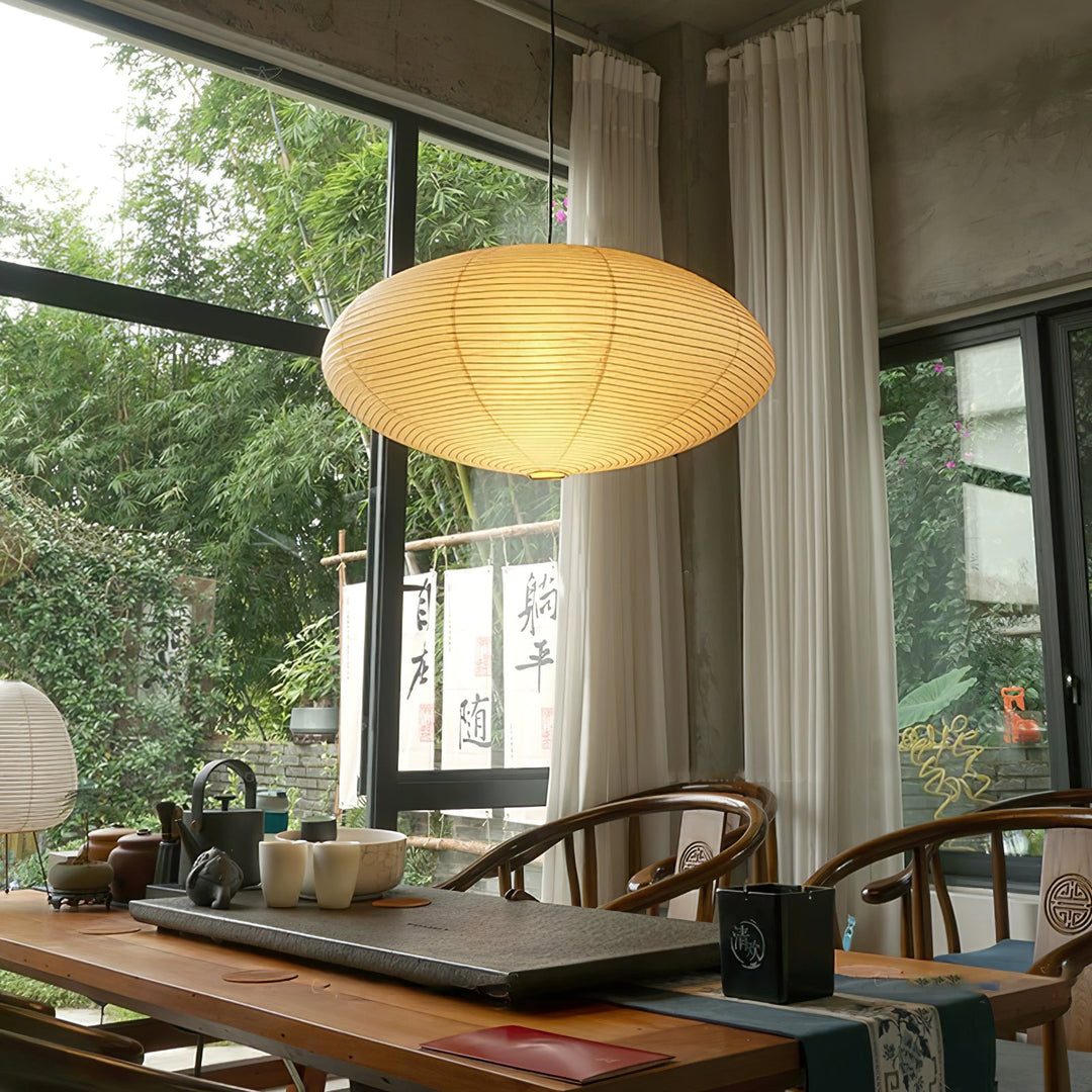 Mulberry Paper Plug-In Pendant Light