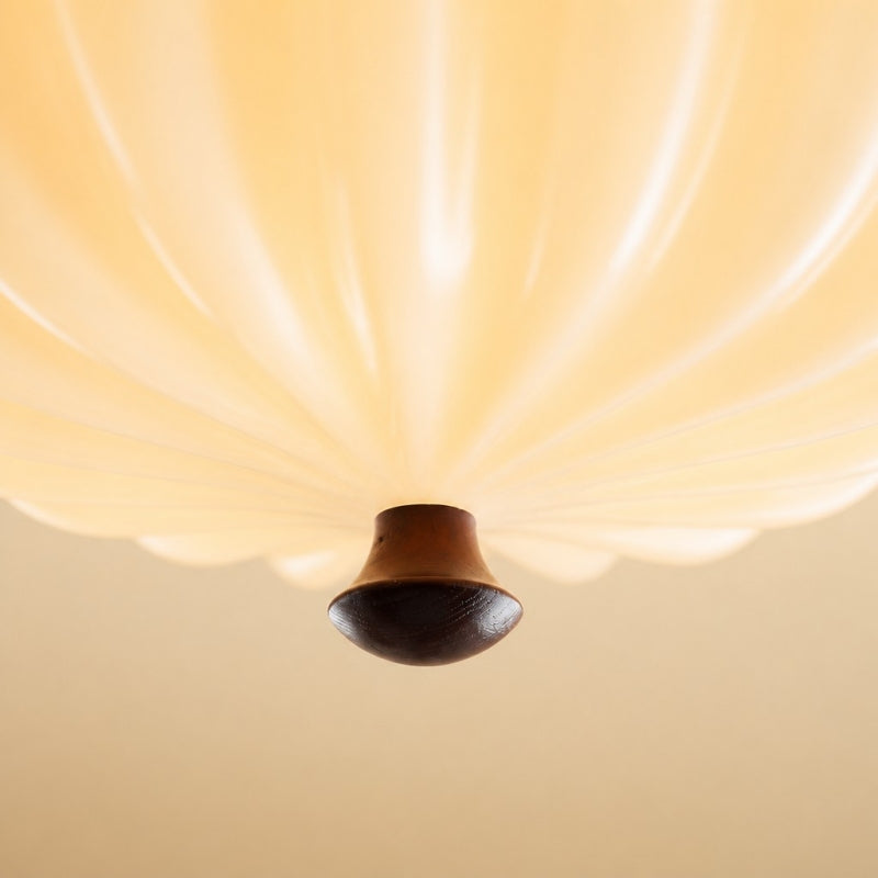 Durnic Cream Style Ceiling Light – French Vintage Flush Mount Ceiling Light for Bedroom