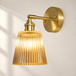 Load image into Gallery viewer, Nordic Brass Colored Glass Wall Lamp