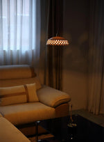 Bild in Gallery-Viewer laden, Woven Ceramic Brass Swag Pendant Light