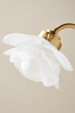 Load image into Gallery viewer, Revalis Glass Flower Task Lamp – Modern Frosted Petal Lighting
