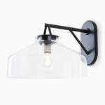 Cargar imagen en el visor de la Galería, Aplique de pared minimalista para exterior Hanton: aplique industrial de metal mate para espacios modernos
