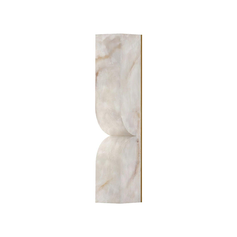 Lámpara de Pared Rectangular Moderna de Alabastro – Aplique Minimalista para Dormitorio, Pasillo y Sala