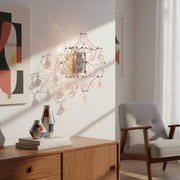 Applique murale Crynora Crystal Cascade - Effet luciole scintillant avec lumière LED pour chambre ou salon