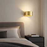 Load image into Gallery viewer, Vintage Brass Cylindrical Wall Sconce
