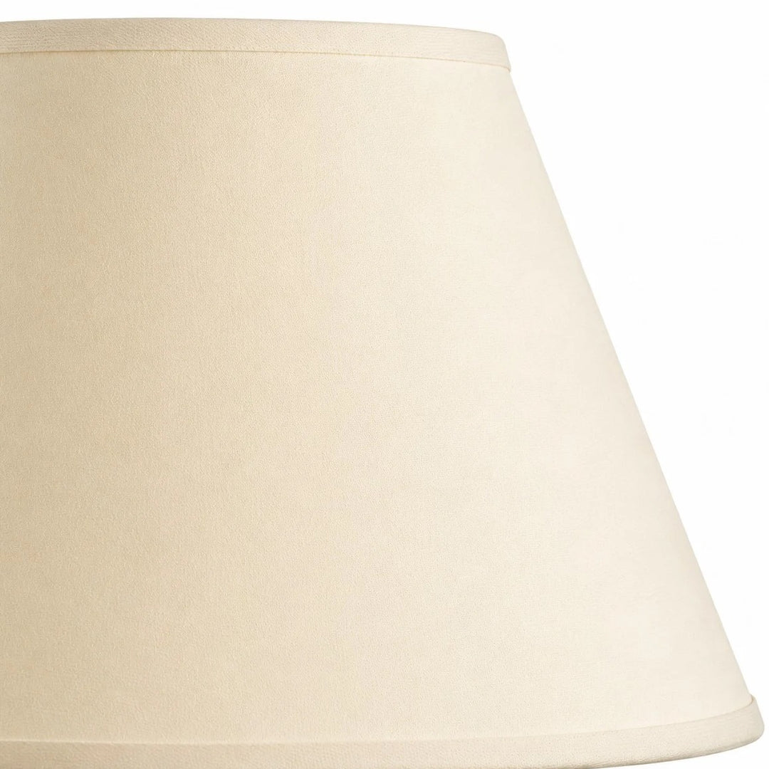 Vintage Brass Wall Sconce with Fabric Shade
