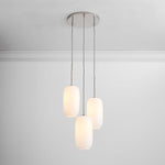 Load image into Gallery viewer, Lumivelle Pebble Glass Chandelier - 3-Light Modern Pendant Style
