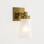 Load image into Gallery viewer, Derlina Glass Cone Wall Sconce - Modern Frosted Glass Shade Lighting
