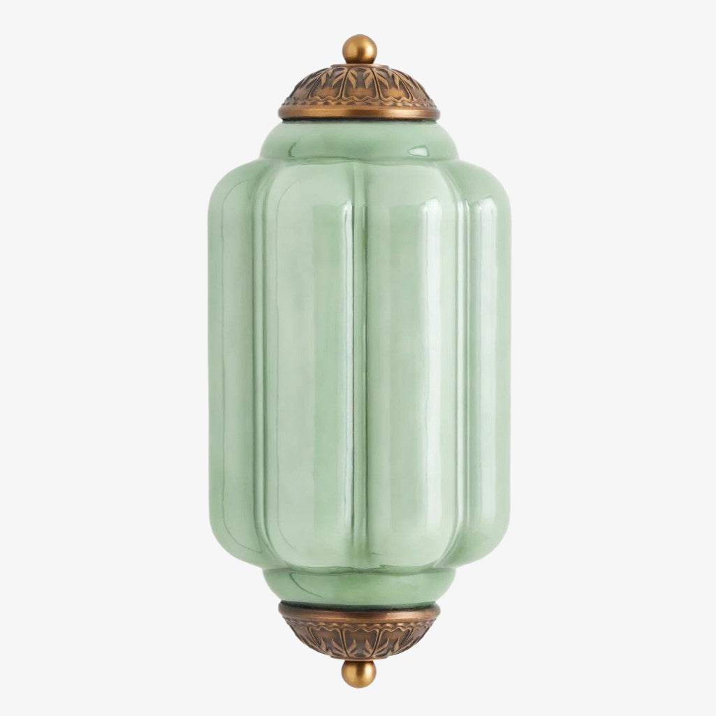 Eloise Vintage Wandleuchte aus gewelltem Milchglas – Moderne Akzentbeleuchtung für Badezimmer und Schlafzimmer